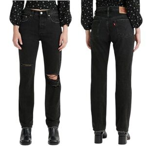 LEVI'S 501 Ripped High Rise Jeans. Size 31x30‎